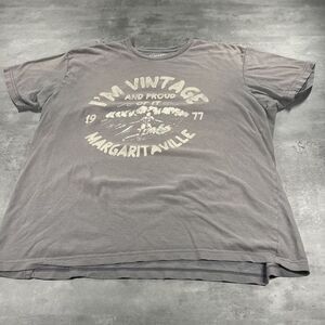 Margaritaville Shirt Men XL Gray‎ Vintage Country Music Beach Beer Bar Jimmy